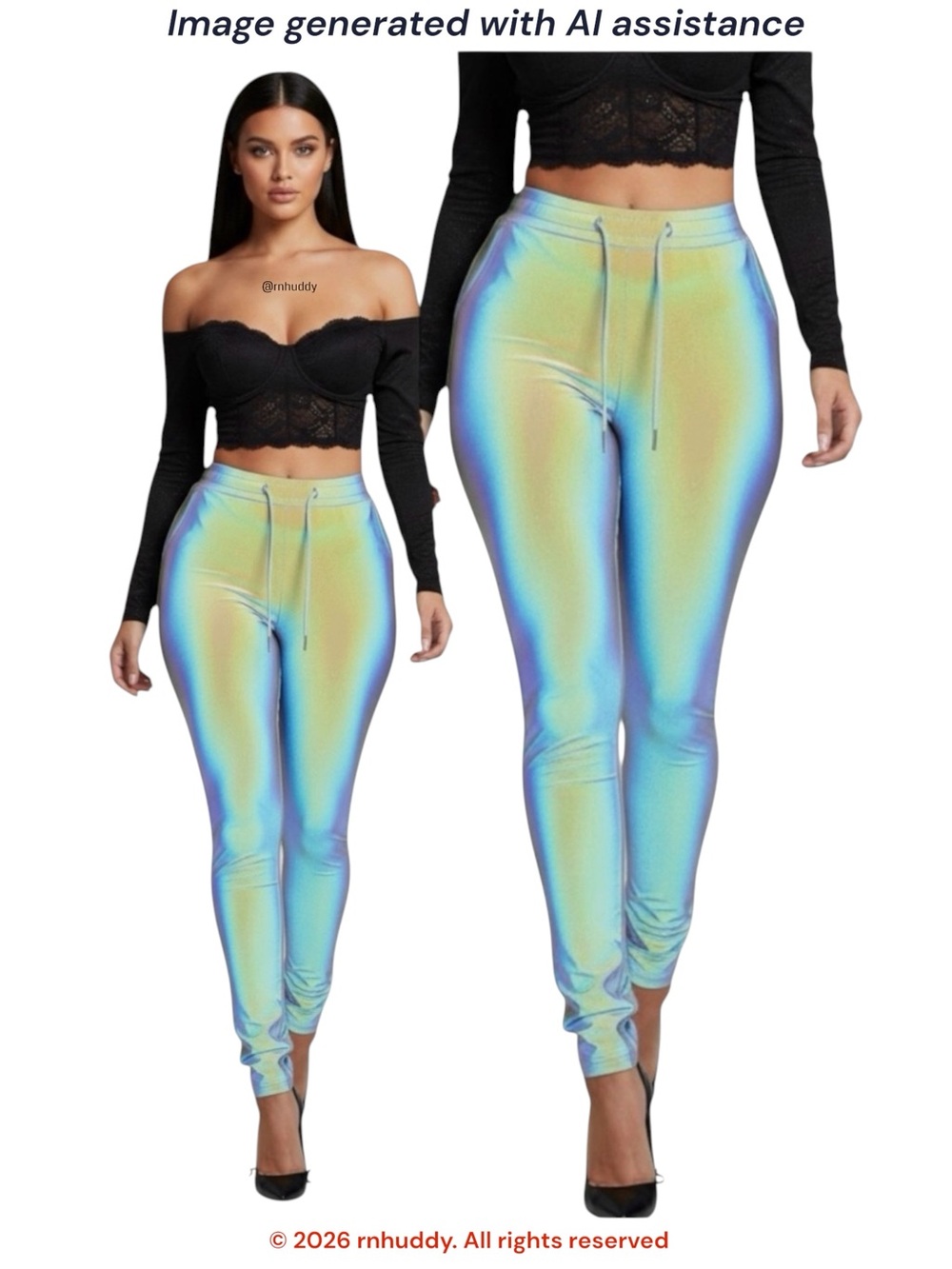 NWT GSUWOO So Real XS reflective mood pants